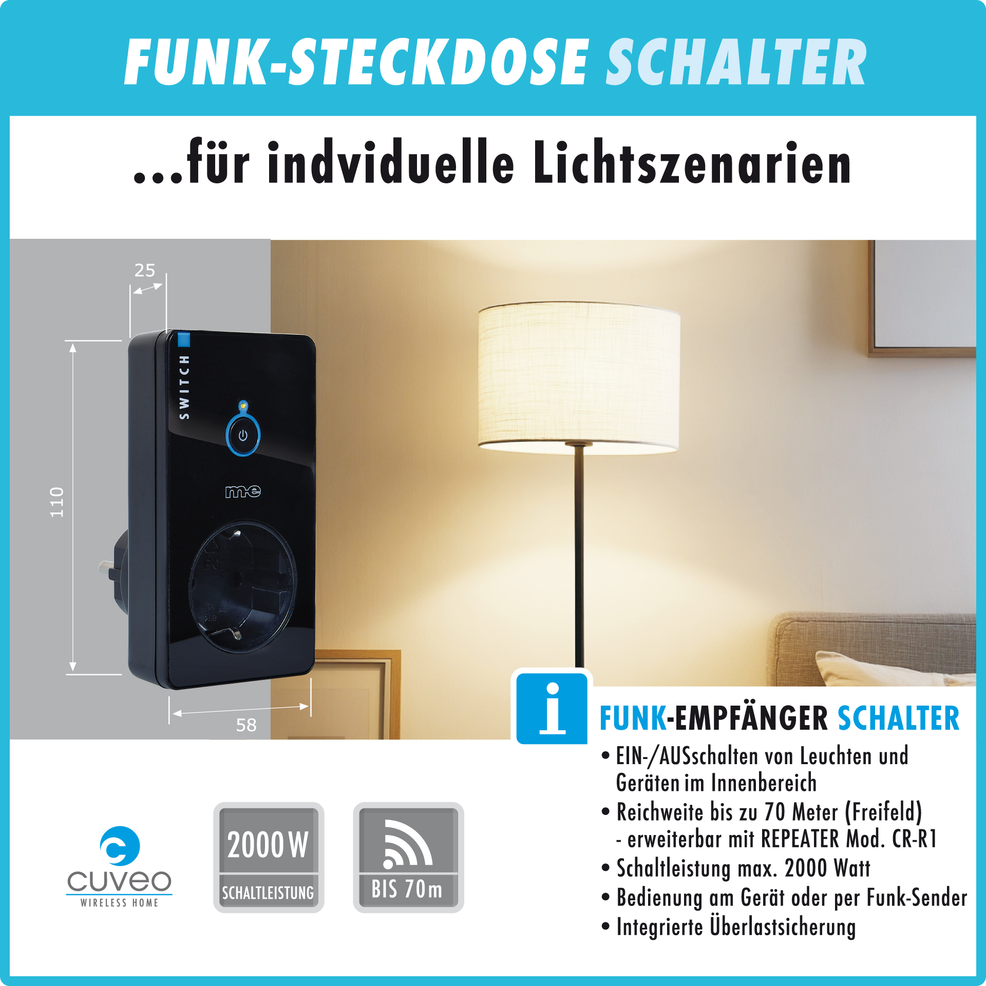 CUVEO Starterset 12, wahlweise in Farbe weiß oder schwarz