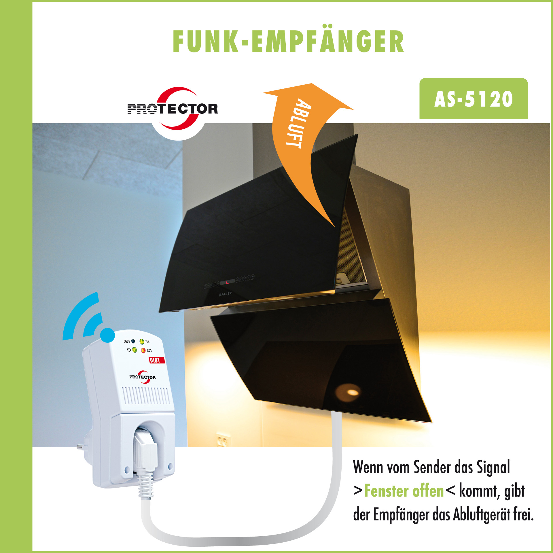 AS-5120-Content-Amazon-R-6 Funk-Fensterkontaktschalter AS-5120 mit DIBT-Zulassung, Funk-Abluftsteuerung, für Dunstabzugshauben