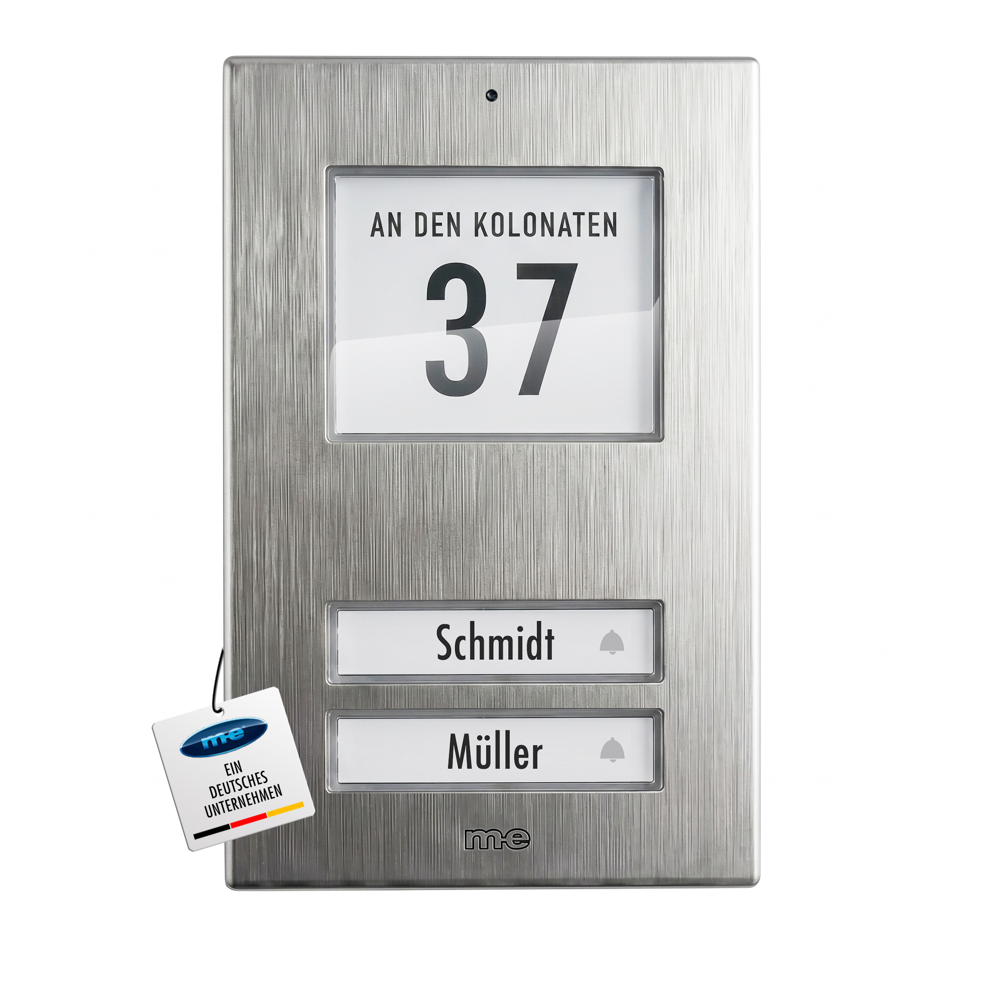 Klingeltaster für 1, 2, 3-Familienhaus Edelstahl (AP)