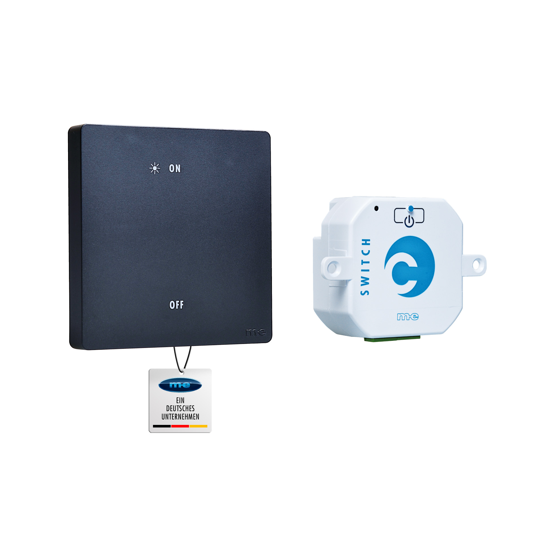 CUVEO Einbau-Startersets, 1- oder 2-Kanal Wandtaster mit Einbaudimmer oder Einbauschalter