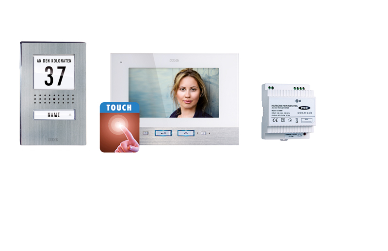 VDV-517-TW_800px-1 1-Fam.Haus Set mit TOUCH-Innenstation & Bildspeicher, 7 Zoll