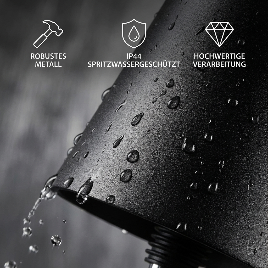 LED Flaschenleuchte mit Lithium-Akku, wahlweise in Farbe schwarz, grau oder weiß