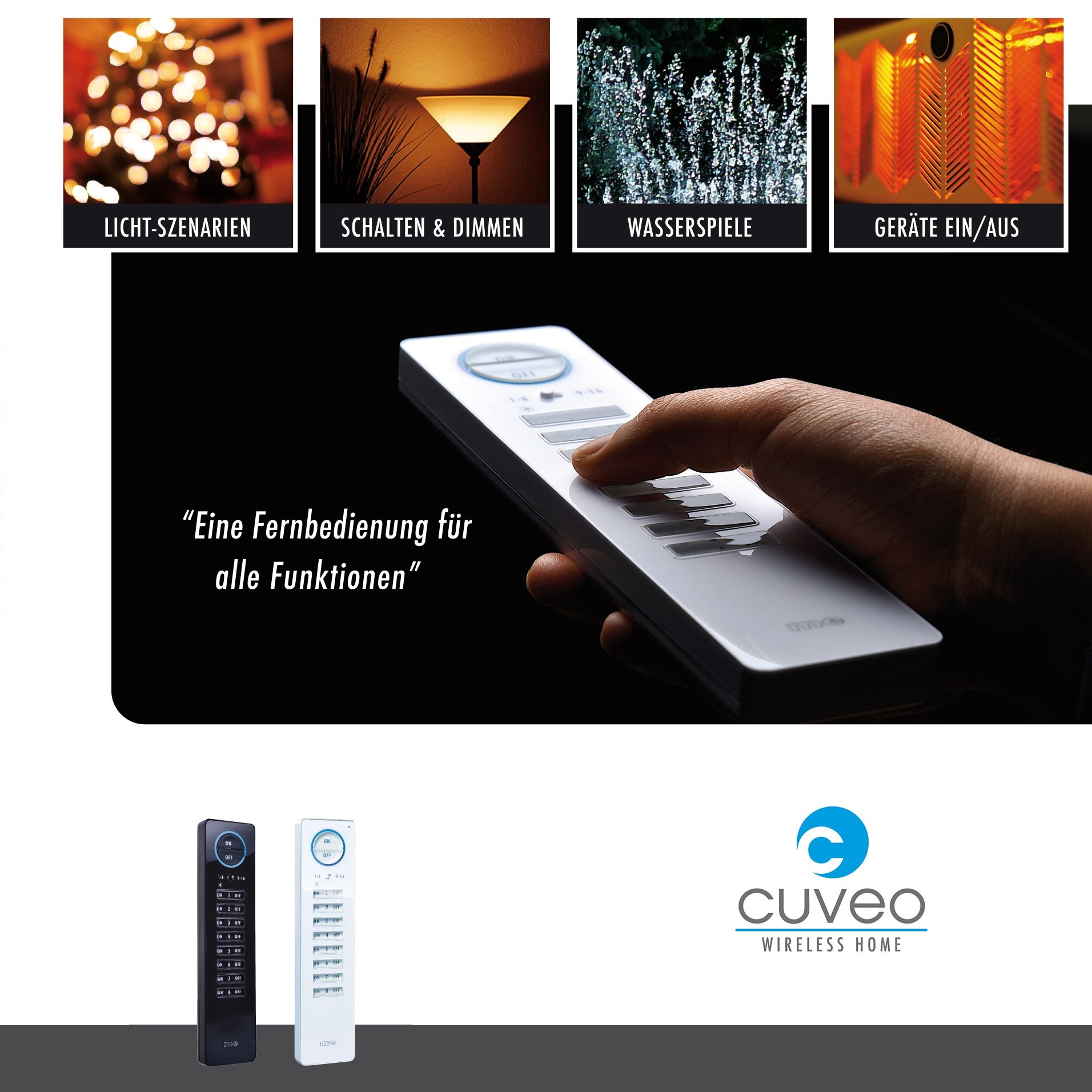 CUVEO Starterset 12, wahlweise in Farbe weiß oder schwarz