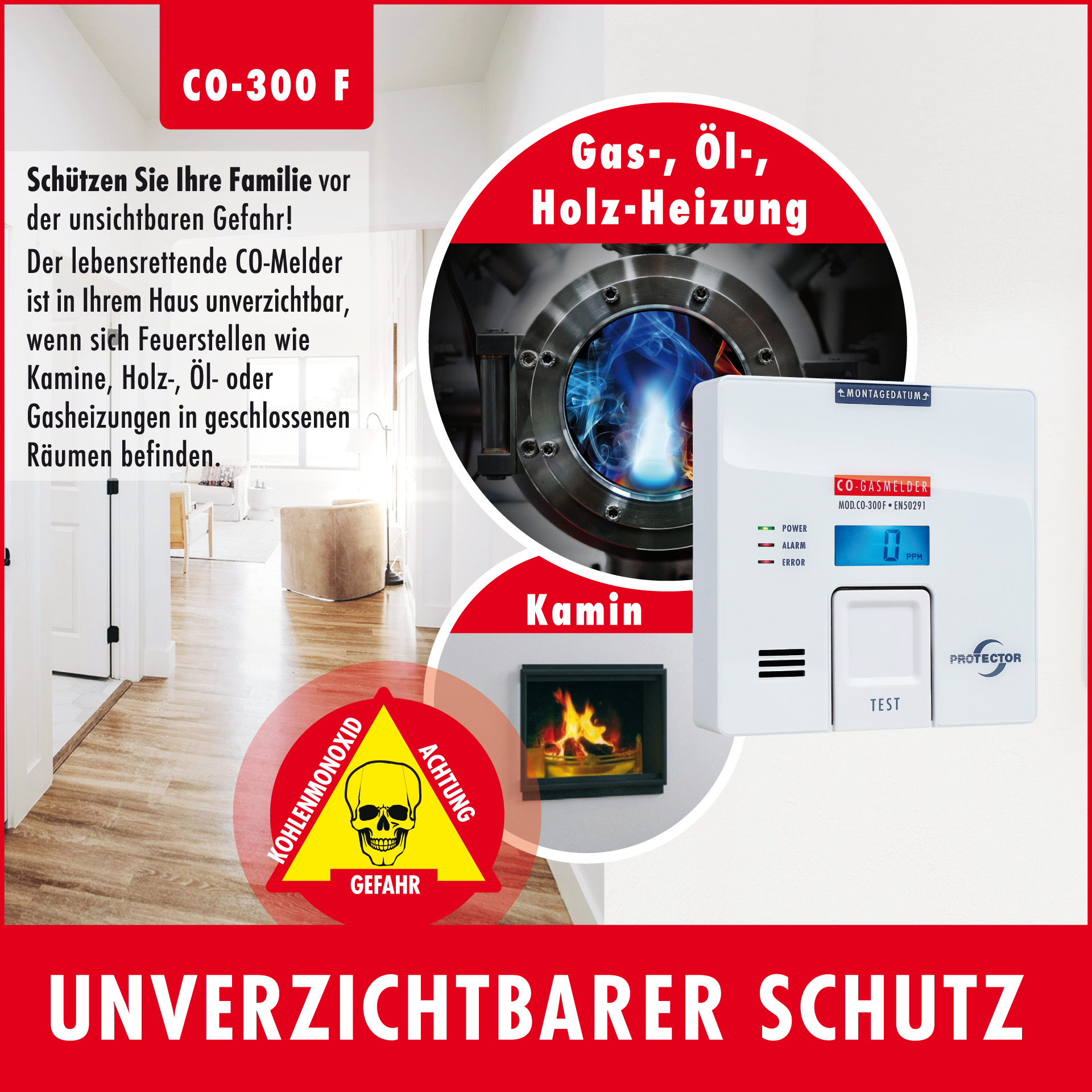 CO-Gasmelder mit FIGARO-Sensor CO-Gasmelder mit FIGARO-Sensor