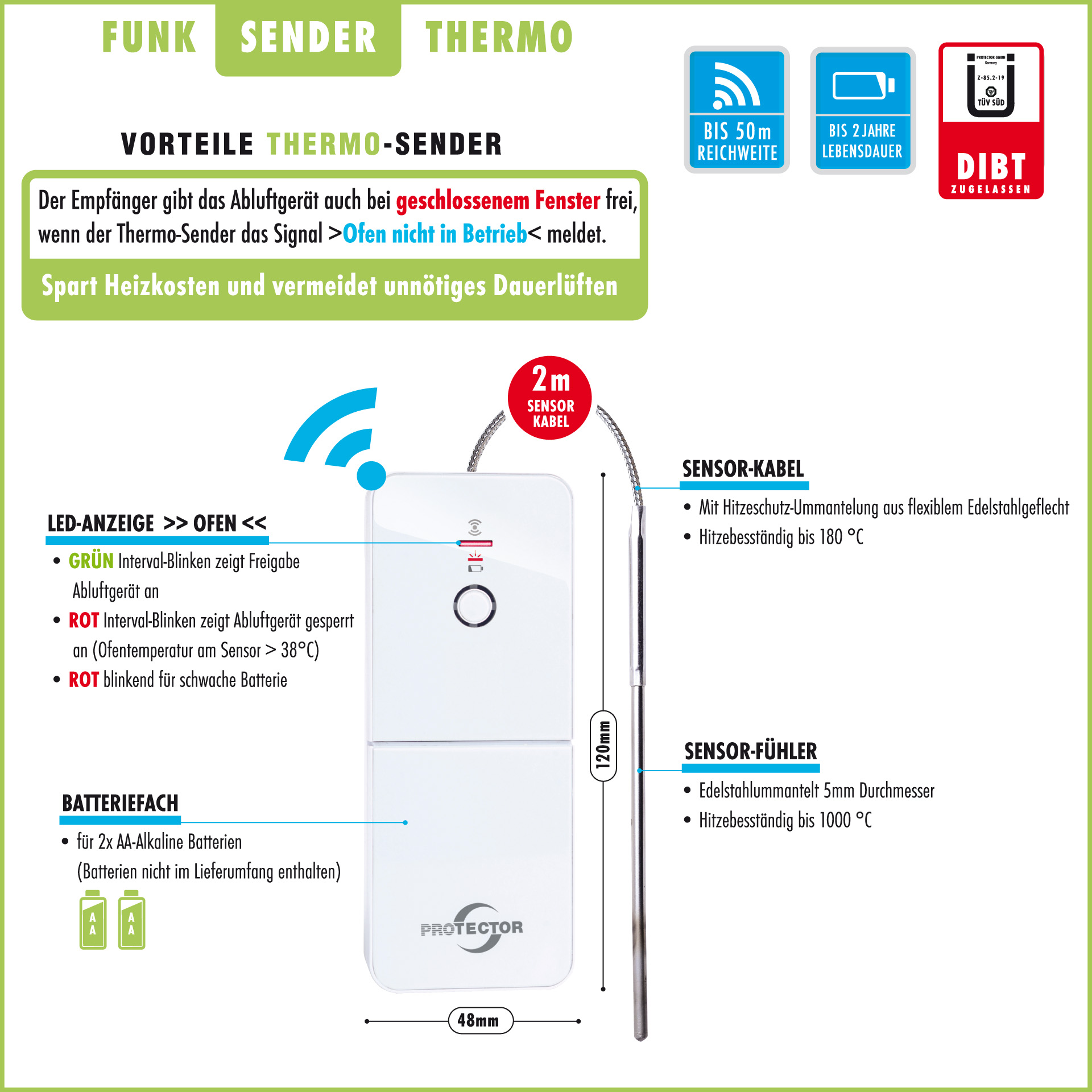 Funk-Abluftsteuerung Premium AS-7040 DIBT Funk-Abluftsteuerung Premium AS-7040 DIBT