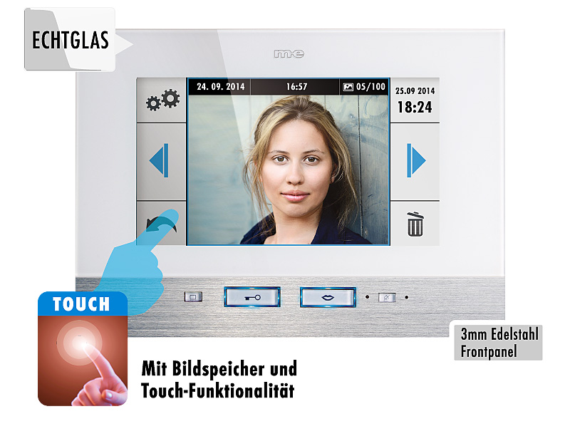 Monitor Vdv 7 Zoll Monitor mit Touch und Bildspeicher VDV 707 TW/TS