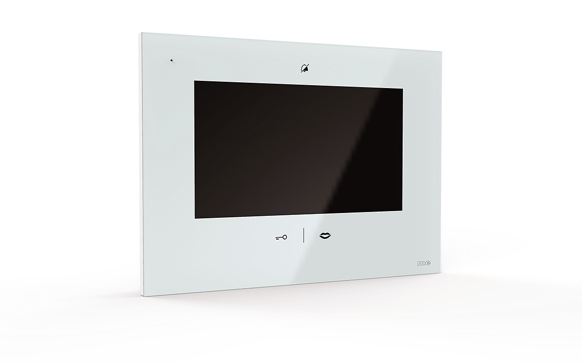 VDV-907-Bodenpostion1-weiss-off2 1-Fam.Haus Set UP mit IP-Innenstation (App) 7 Zoll, Bildspeicher, Touch & mp3