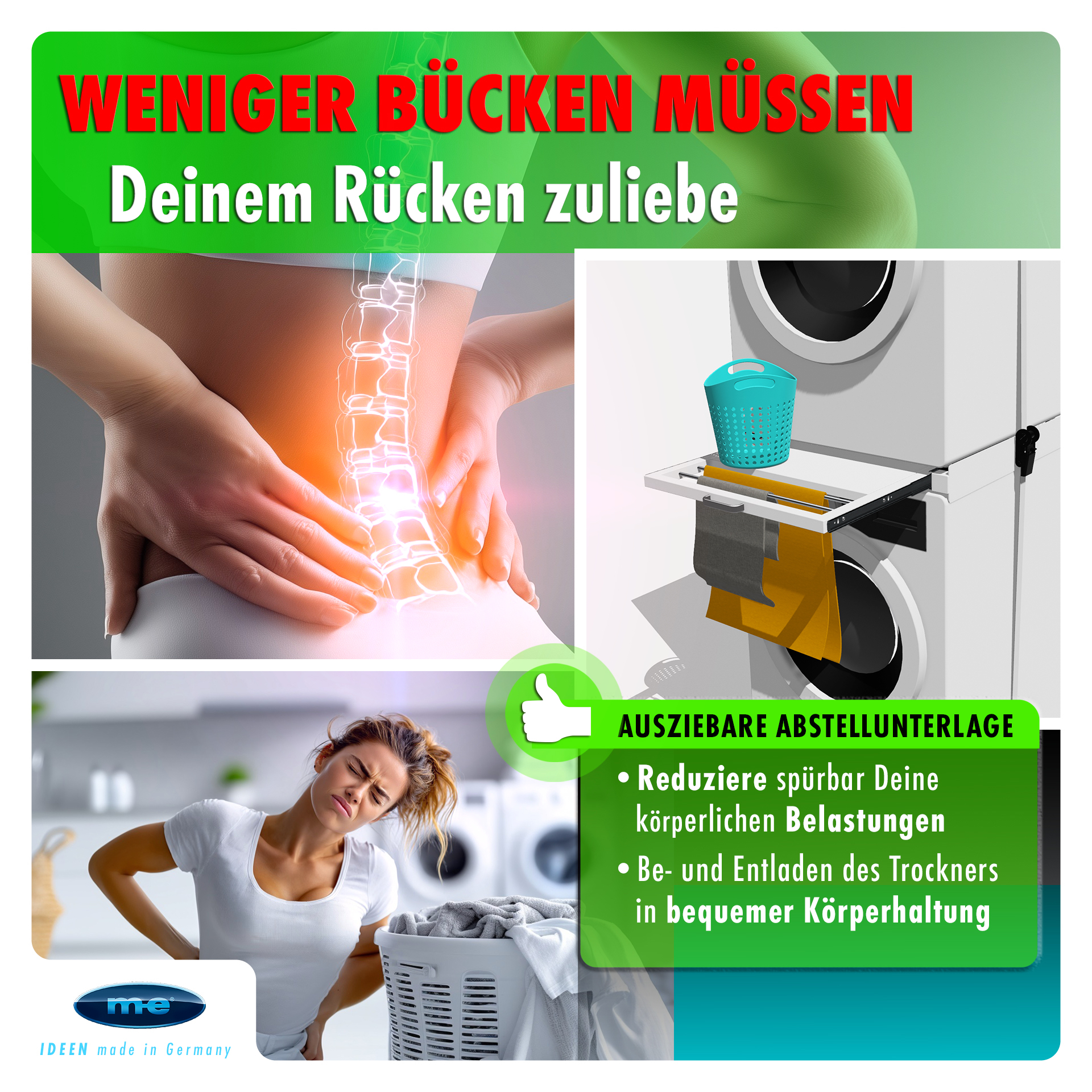 Zwischenbaurahmen/ Waschmaschinenzubehör/ Trocknerzubehör/ Verbindungsrahmen mit Ablage und Wäscheleine / Waschmaschine und Trockner/ Universell Zwischenbaurahmen/ Waschmaschinenzubehör/ Trocknerzubehör/ Verbindungsrahmen mit Ablage und Wäscheleine / Waschmaschine und Trockner/ Universell