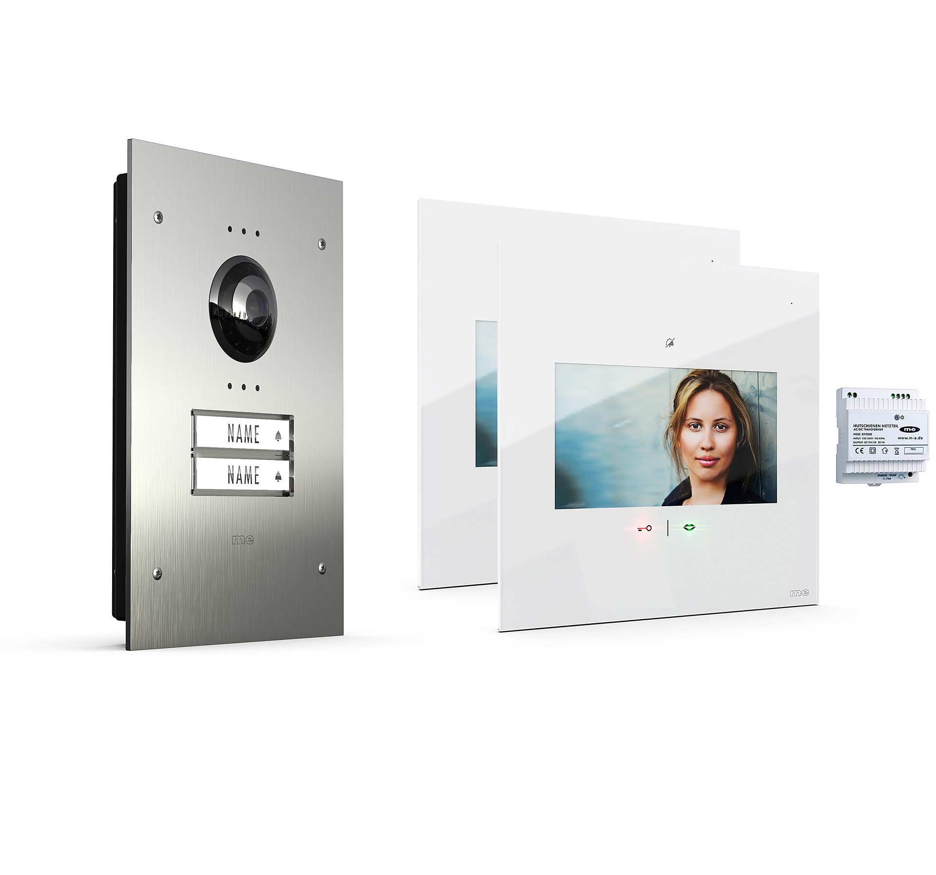 2-Fam.Haus Set UP mit flacher Innenstation 7 Zoll, Bildspeicher, Touch & mp3 2-Fam.Haus Set UP mit flacher Innenstation 7 Zoll, Bildspeicher, Touch & mp3