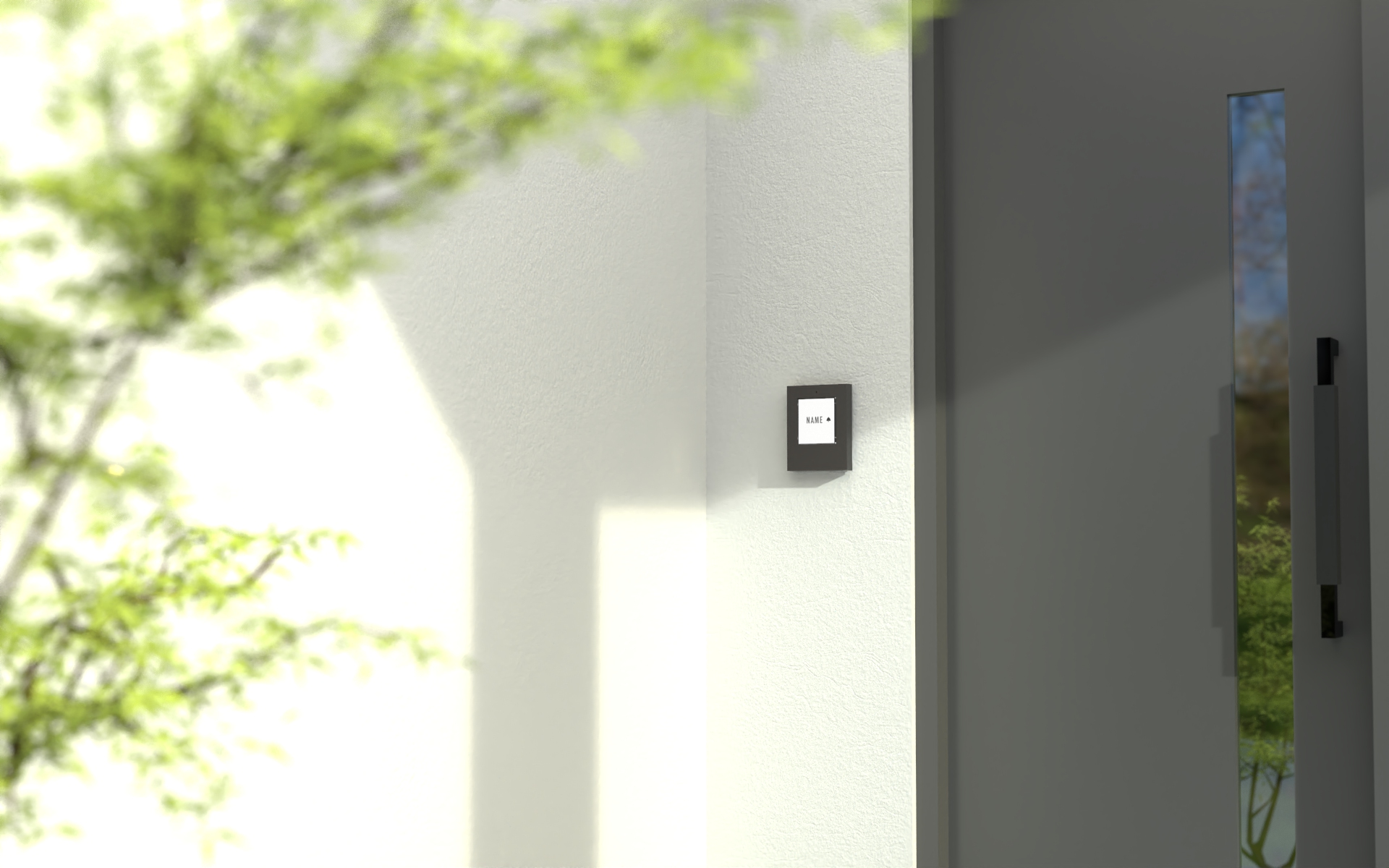 Klingeltaster, beleuchtet 1, 2, 3-Familienh. Kunststoff oder Edelstahl (AP)