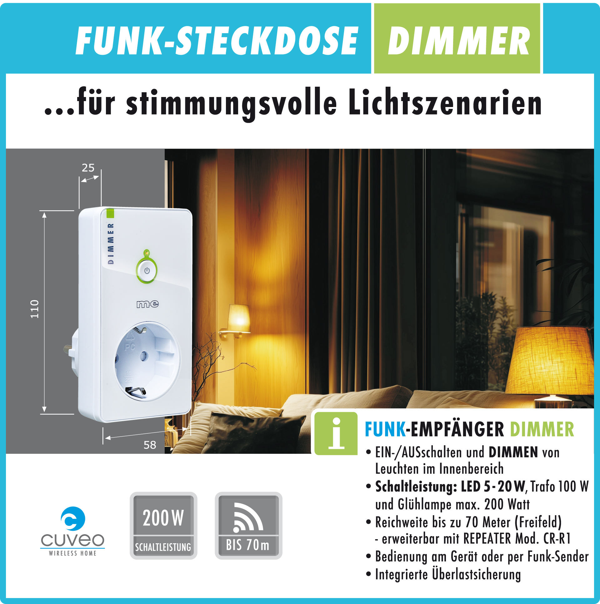 CUVEO Starterset 6, wahlweise in Farbe weiß oder schwarz