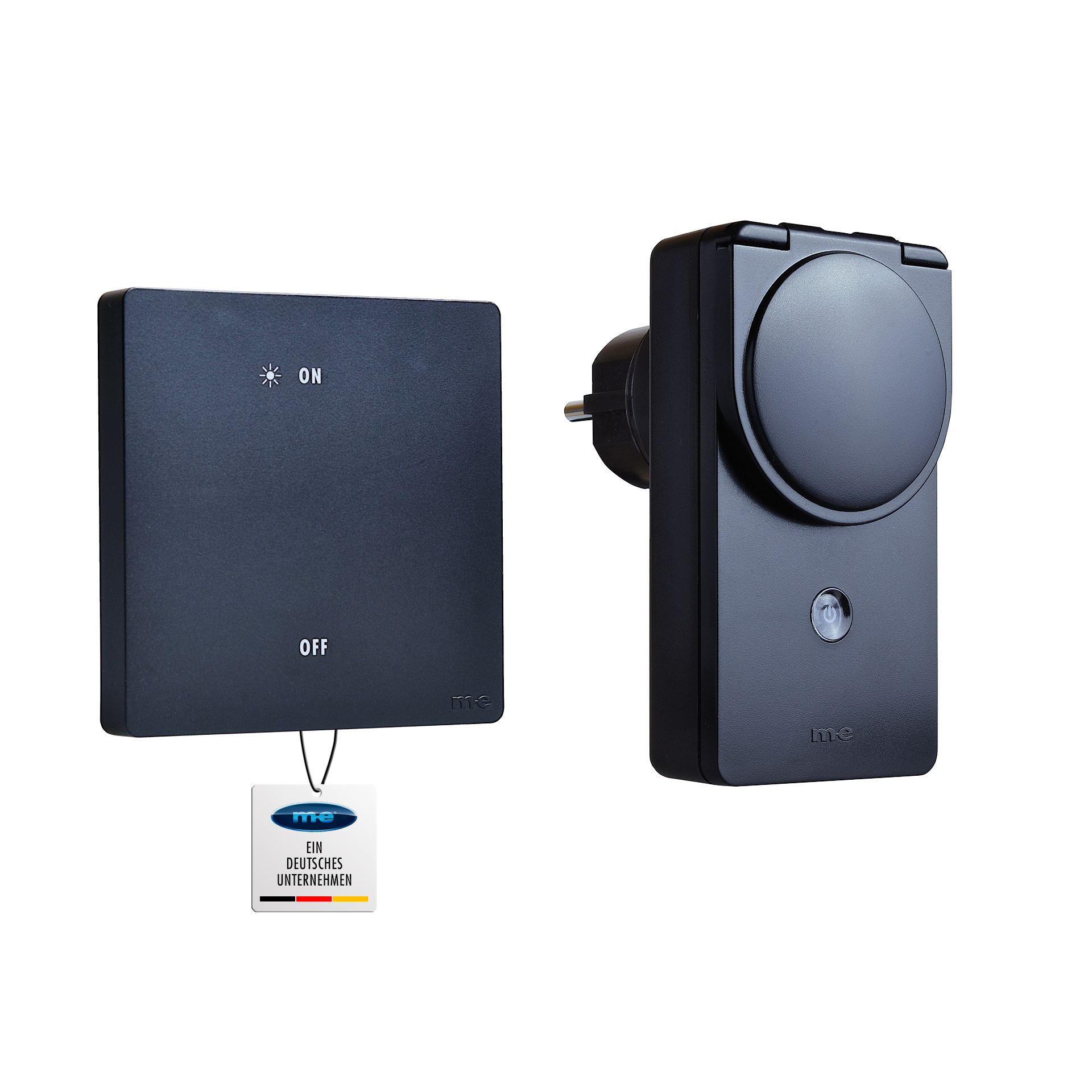 CUVEO Starterset 9, Wandtaster 1-Kanal wahlweise in Farbe schwarz oder weiß