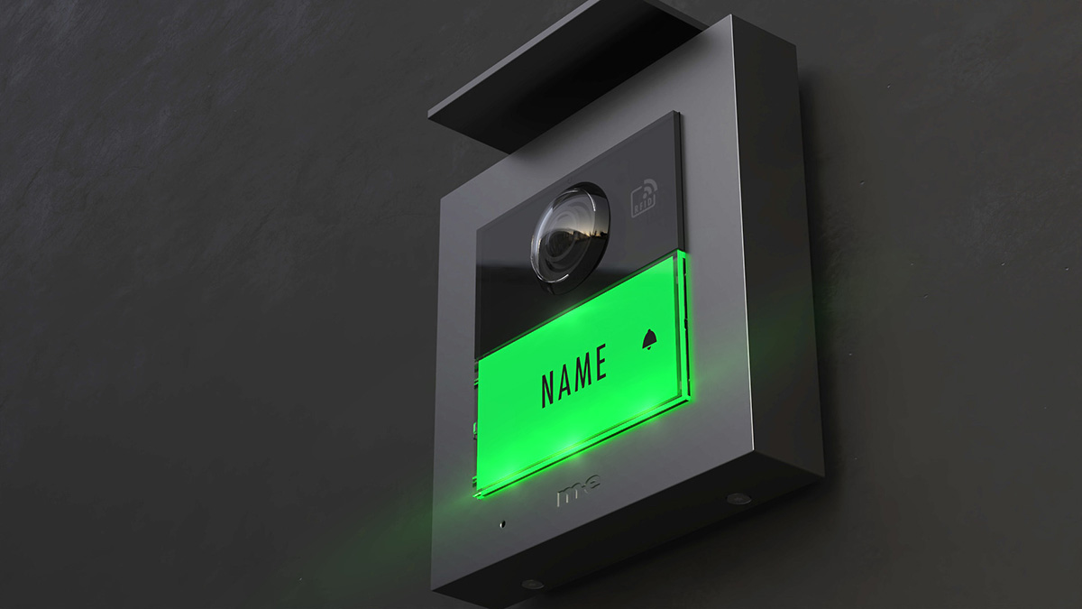 VS-21-Green-Button-Glow-1200px iP WLAN / LAN Video Türsprechstation RFID ALU 1-Fam.-Haus (AP) Farbe silber, anthrazit oder weiß